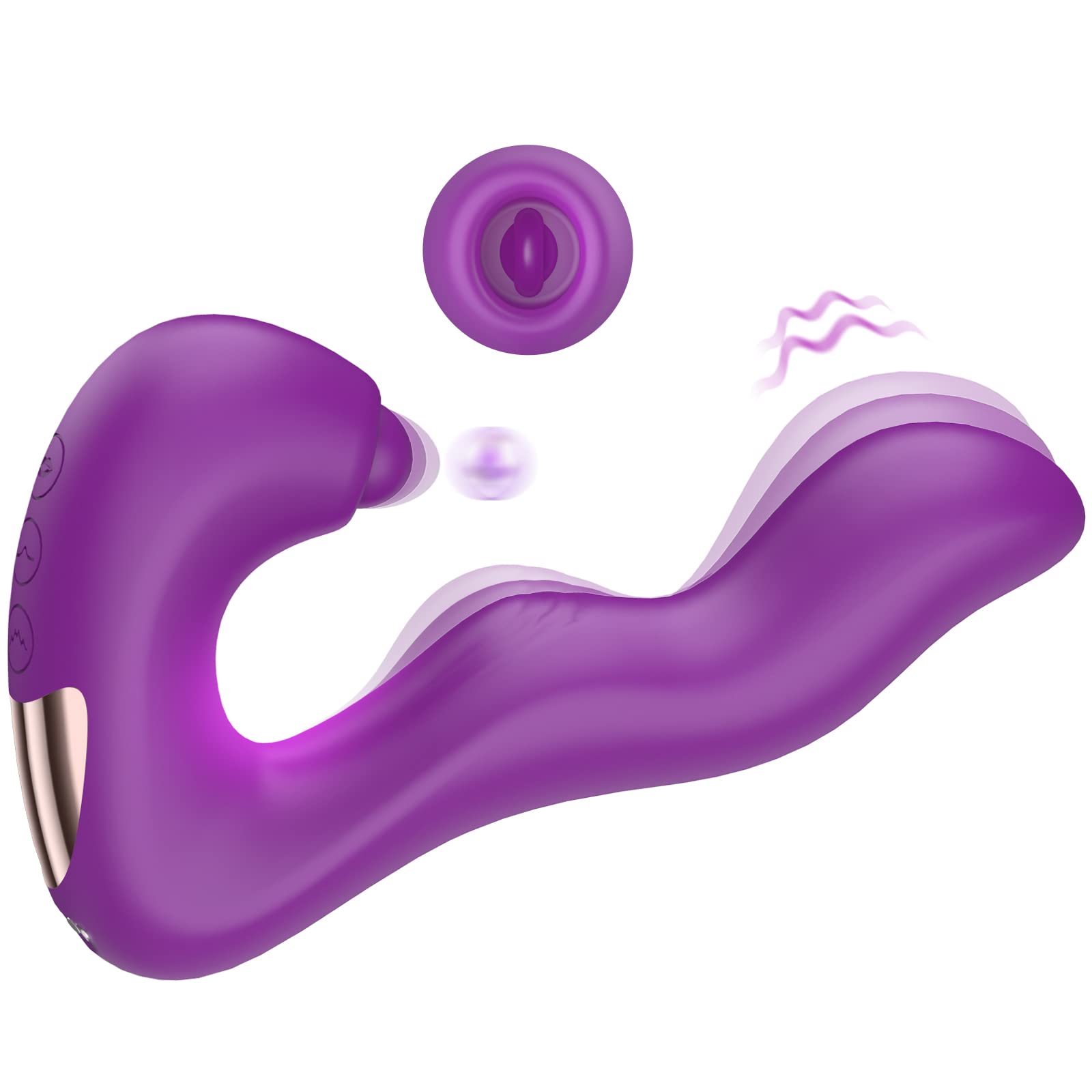 G Spot Clitoral Vibrator for Vagina Anal Stimulation3 in 1 Multi Vibrations