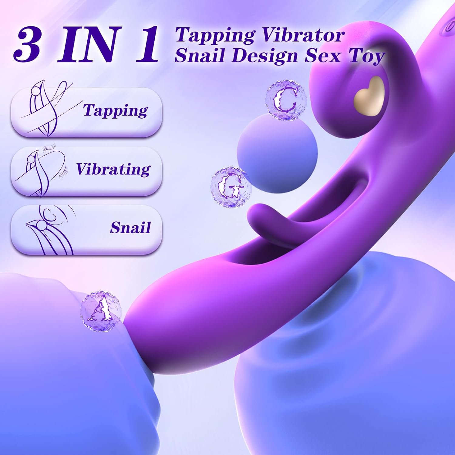 G Spot Vibrator Dildo Sex Toy: Rabbit Adult Toys with 10 Vibration 7 Flapping, Silicone Waterproof Personal Vibrator for Clitoral Nipple Anal Stimulation, Rechargeable Adult Toy for Women, Tlora