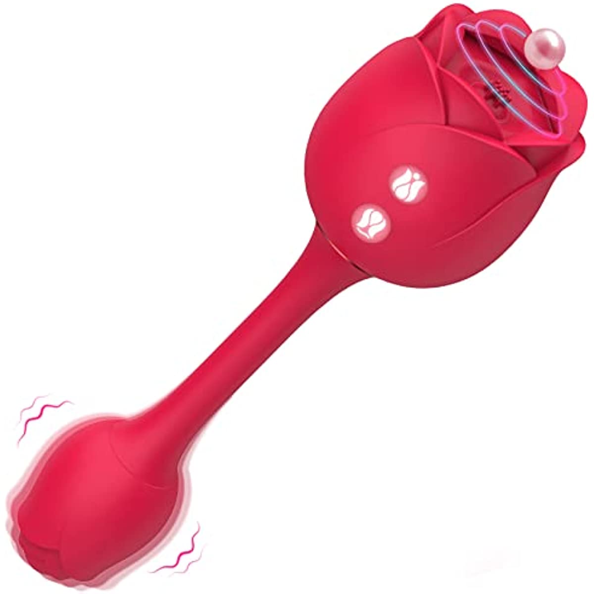3 in 1 Powerful Tapping Rose Toy with Vibrating Egg